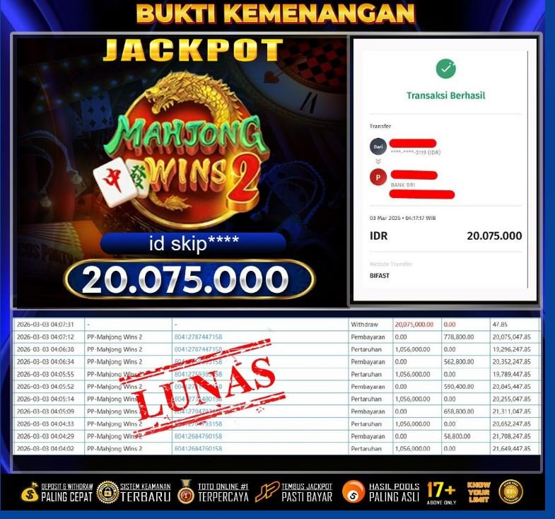 SKWSLOT : Bukti Pembayaran JP17