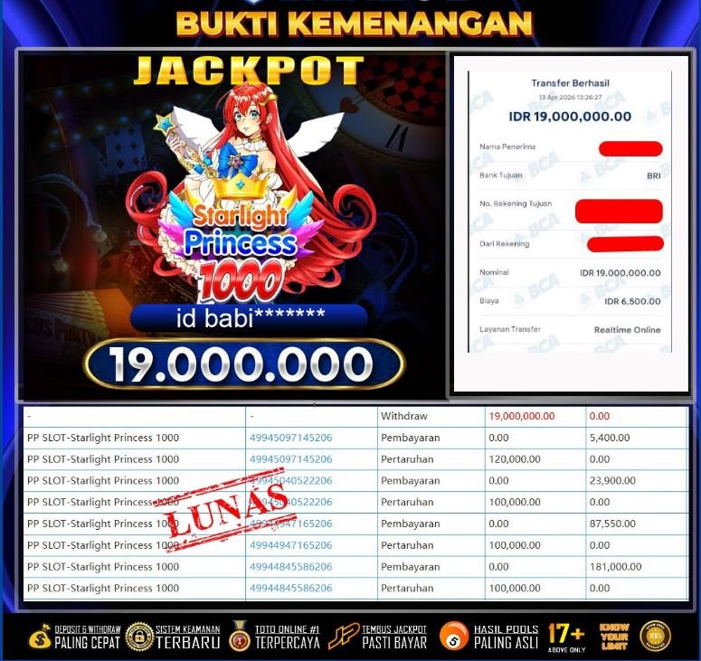 SKWSLOT : Bukti Pembayaran JP21